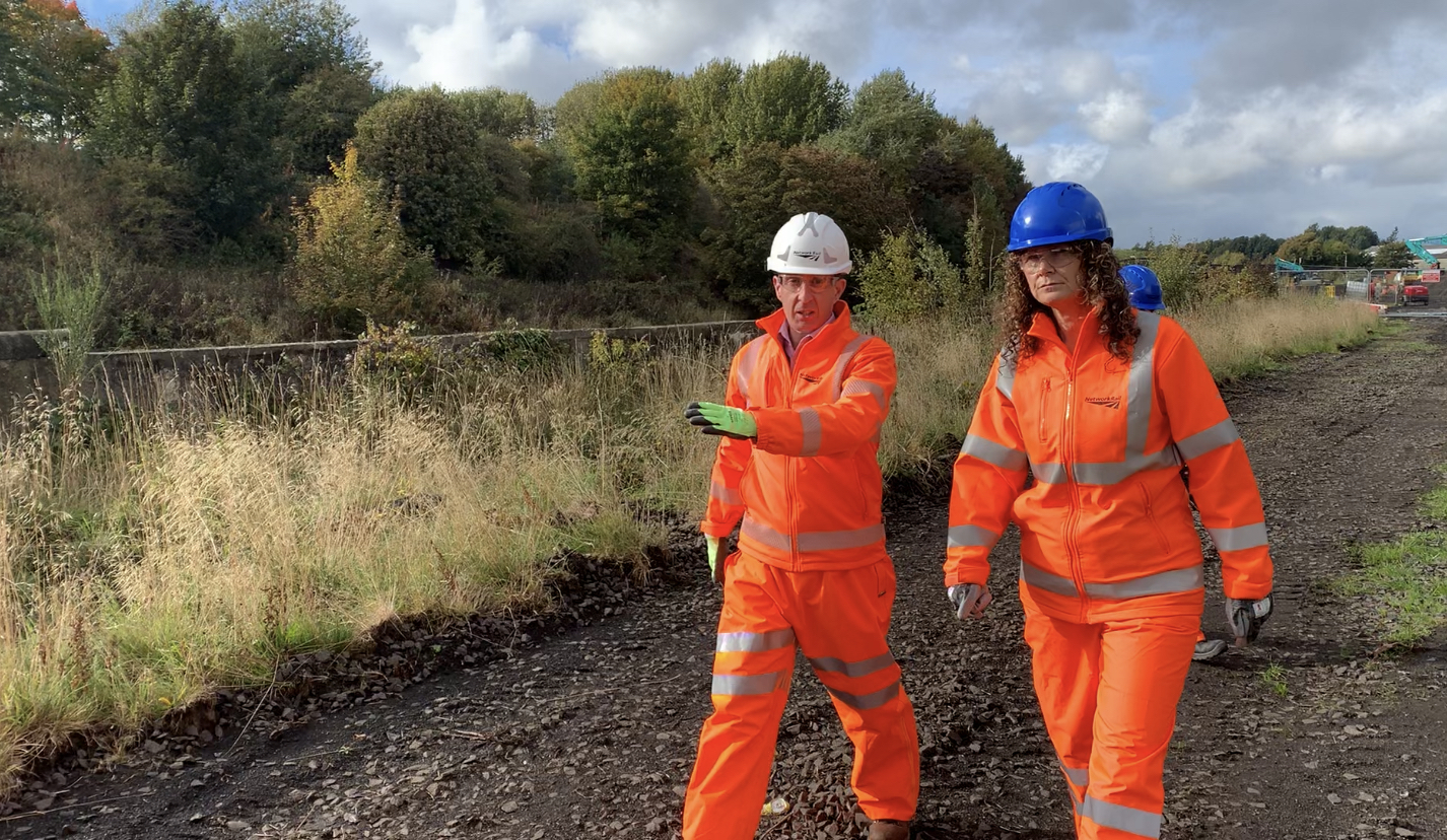 Wendy Chamberlain MP on Levenmouth Rail Link site visit