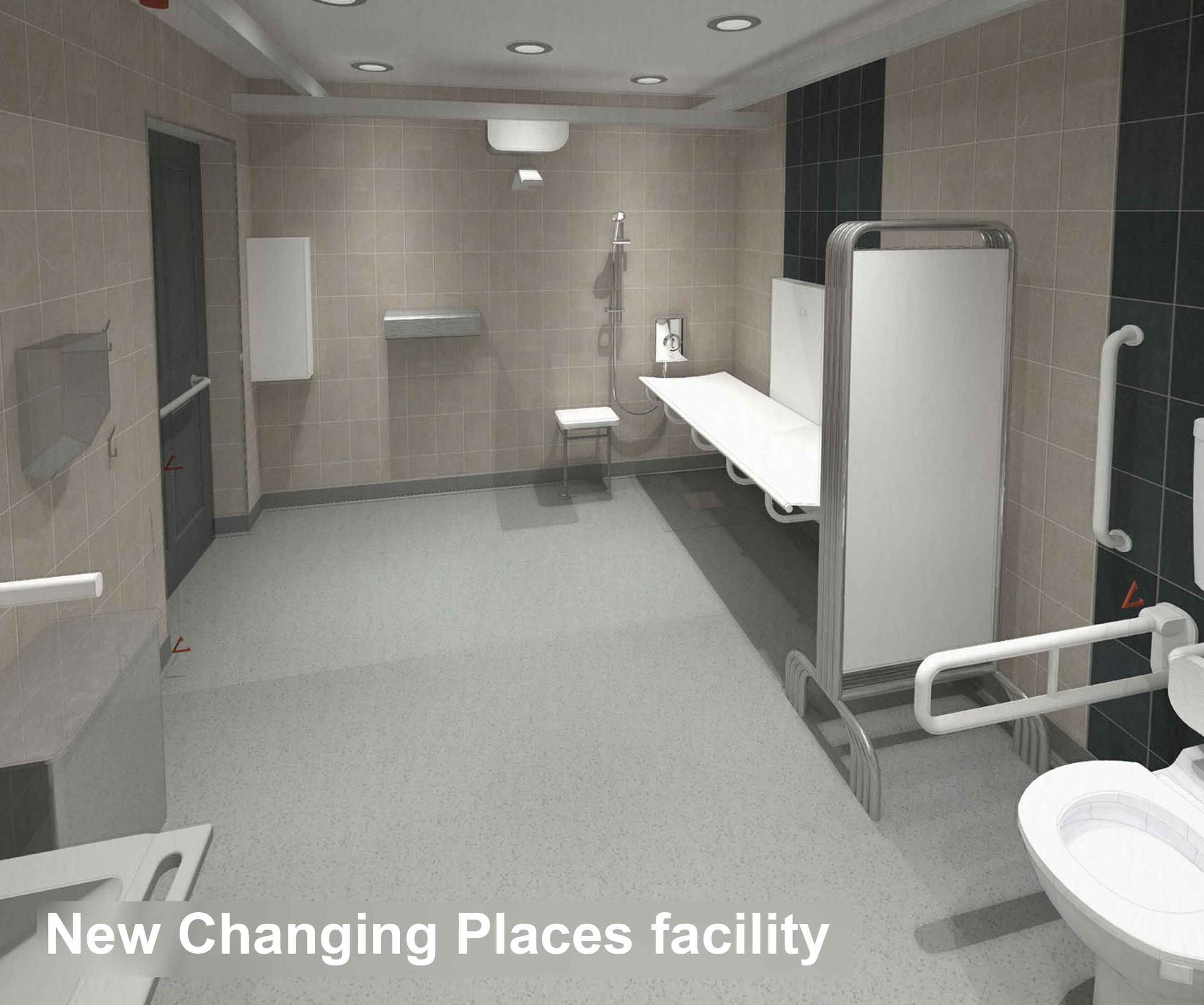 Troon station proposed changing places toilet