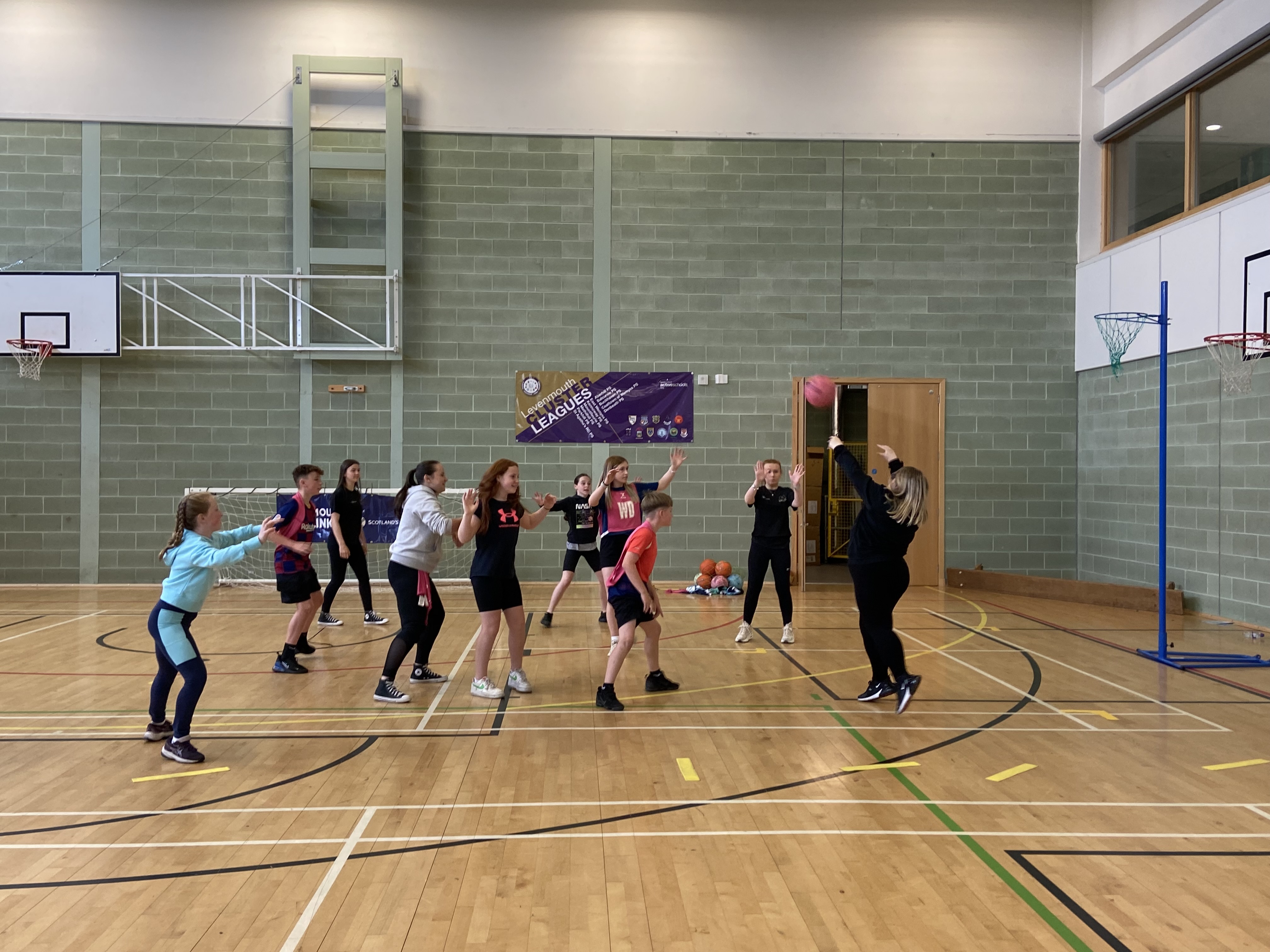 Sports and safety messages in Leven sports camps