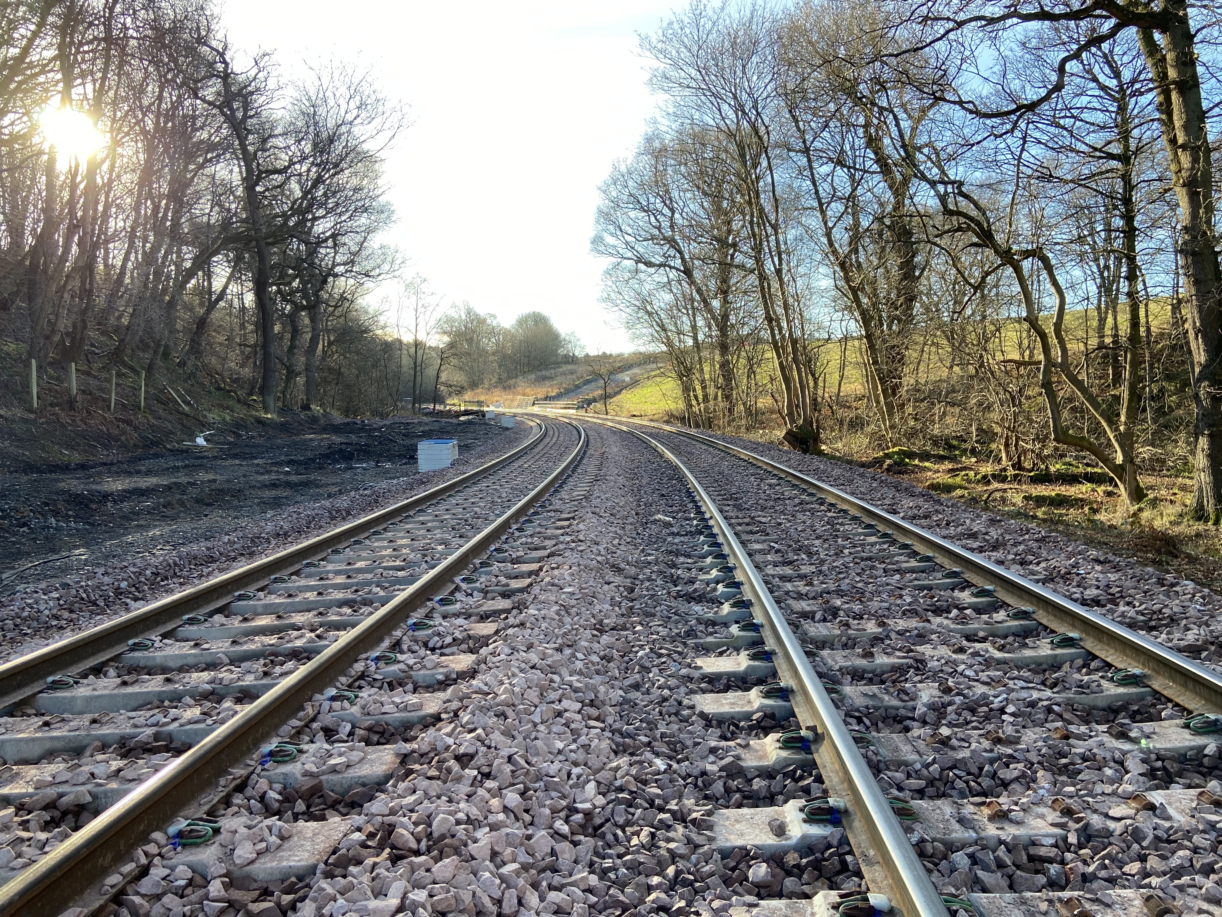 Double track section on Levenmouth