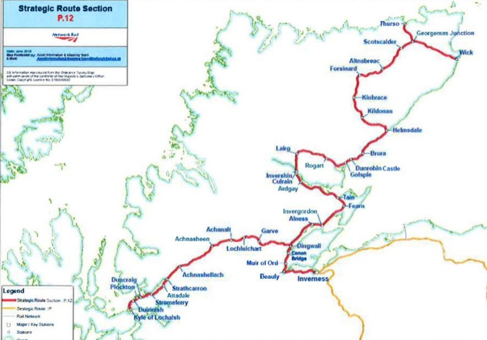 Far North Line route map