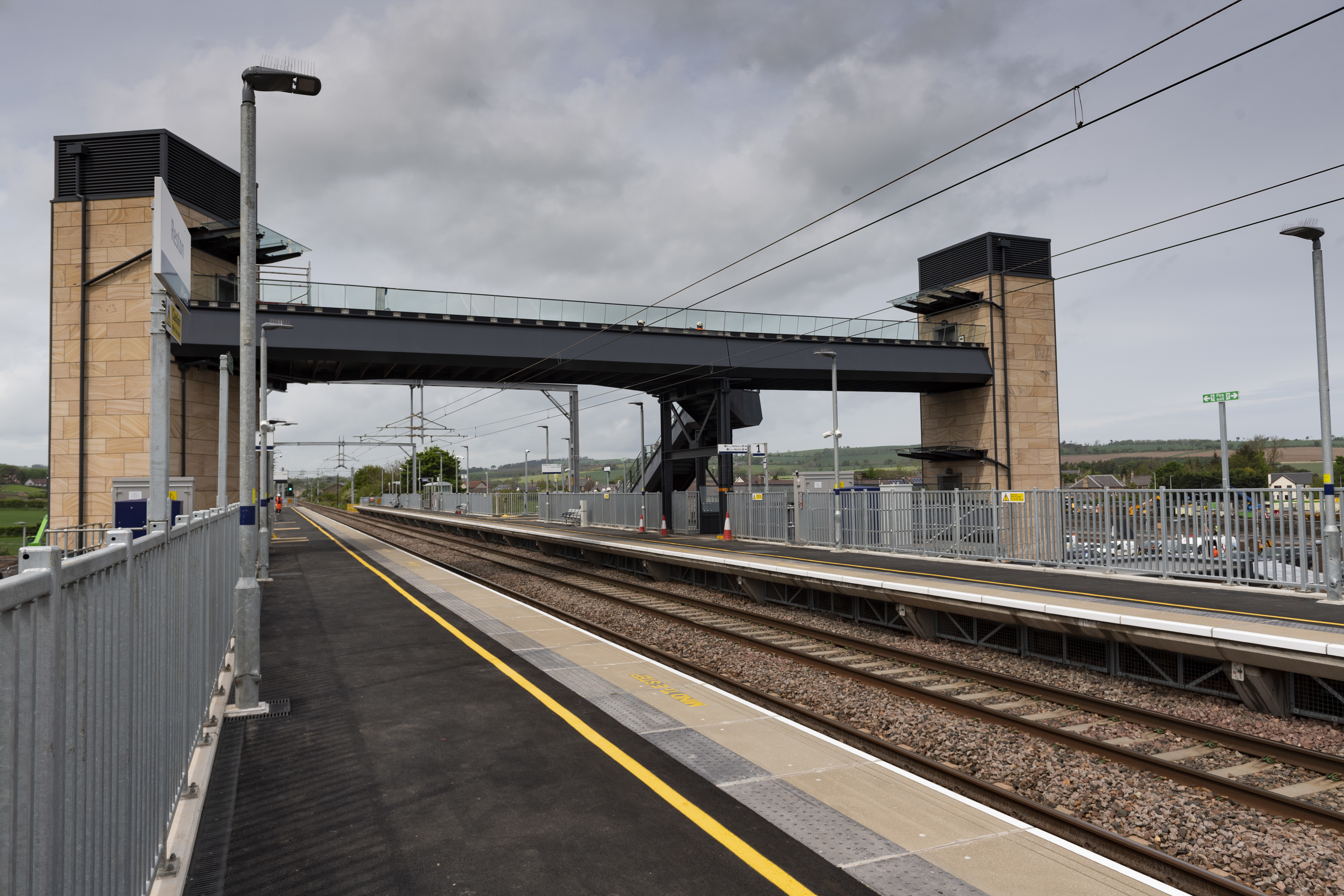 Ribbon footbridge at Reston station